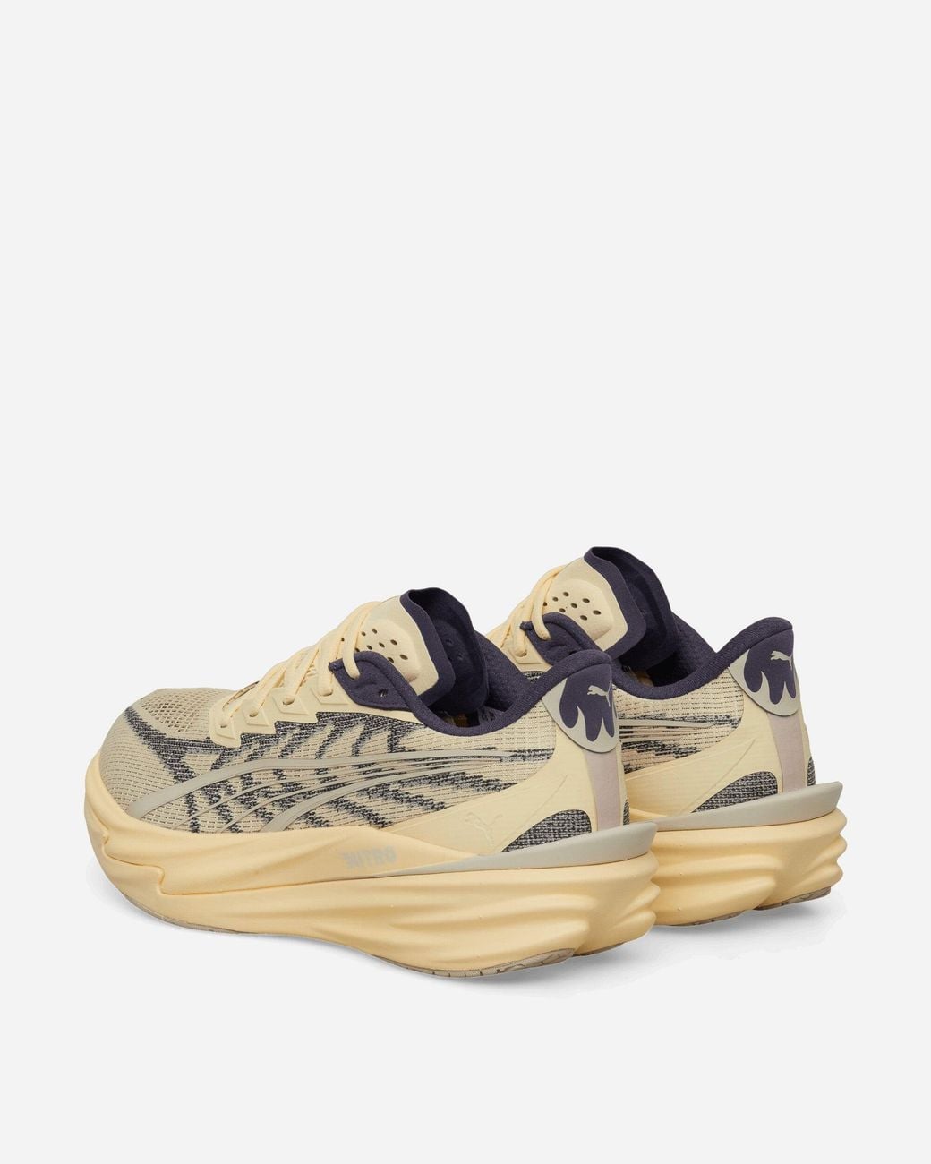 PUMA White Deviate Nitro 4 Sneakers Buttercream Inky Depths for men