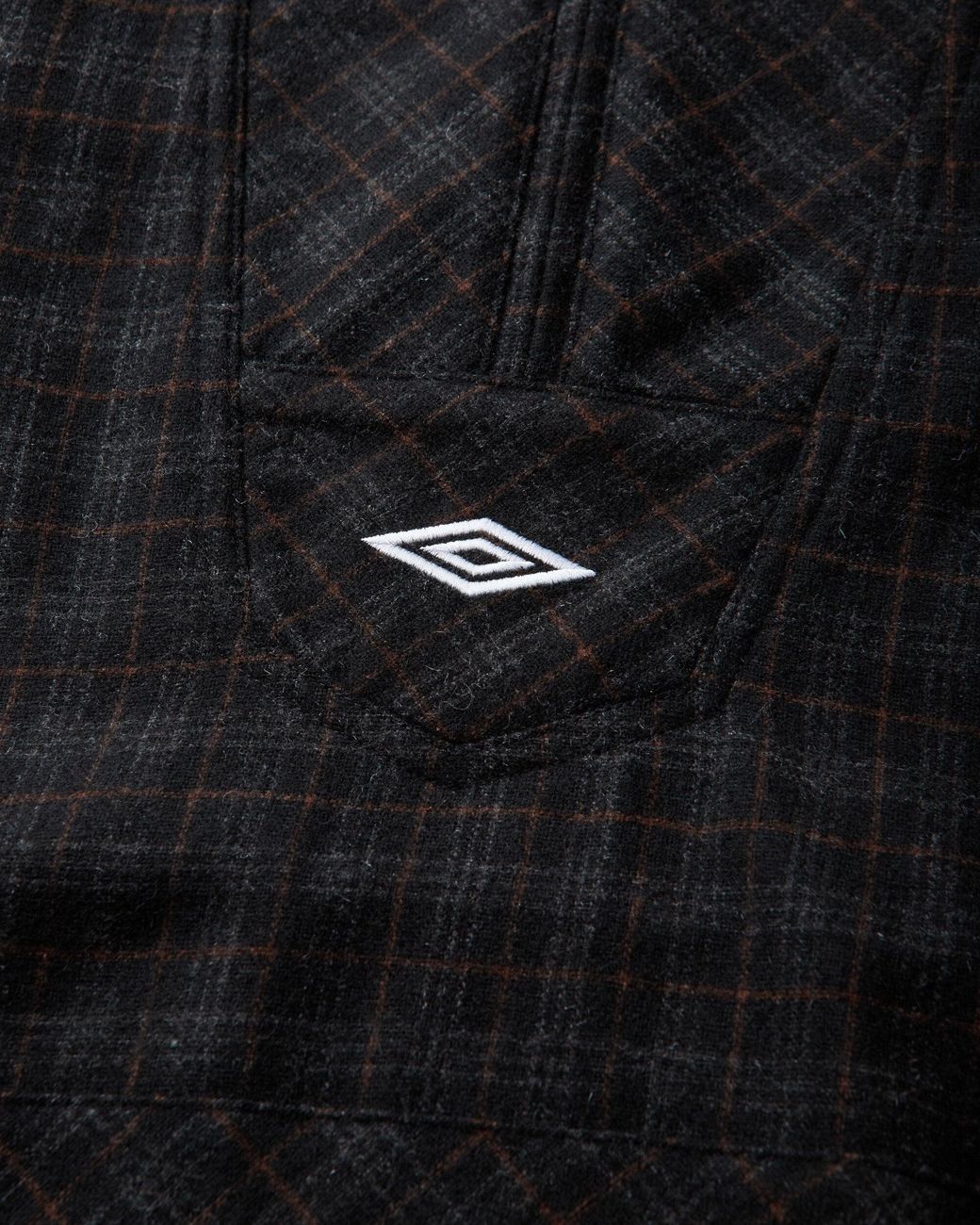 Umbro Black Flannel Fur Anorak Dark for men