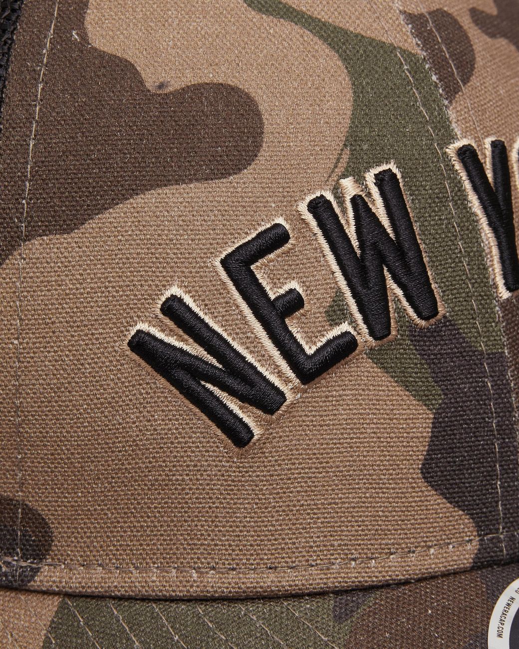 KTZ Brown New York Yankees Mlb Wordmark 9forty M-crown Adjustable Cap Woodland Camo for men
