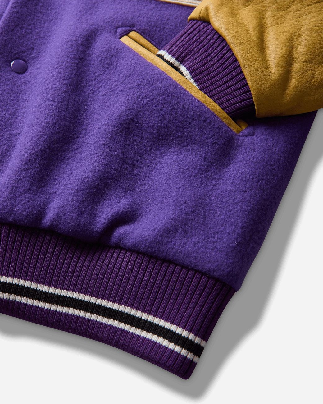ERL Purple Varsity Jacket for men