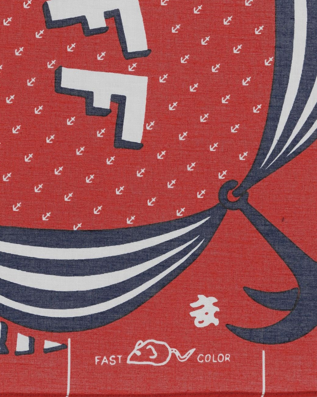 Kapital Red Color Bandana (Ikari Makuri) for men