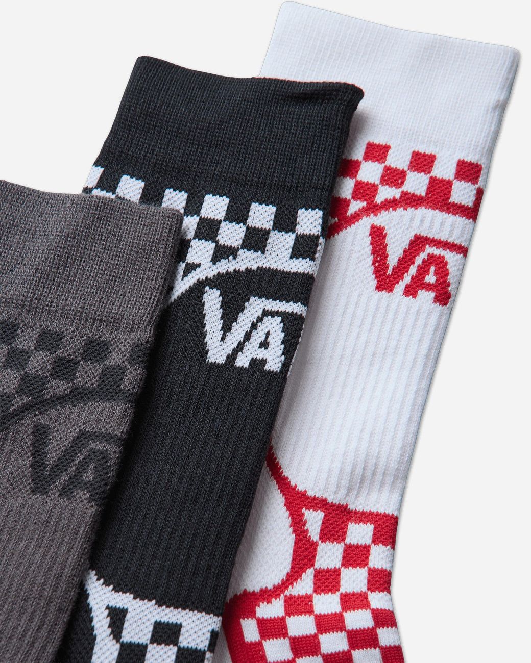 Vans White Act Of Disagreement Checker Socks for men