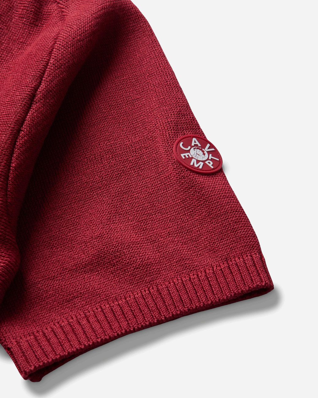 Cav Empt Red S Half Button Up Shortsleeve Knit for men