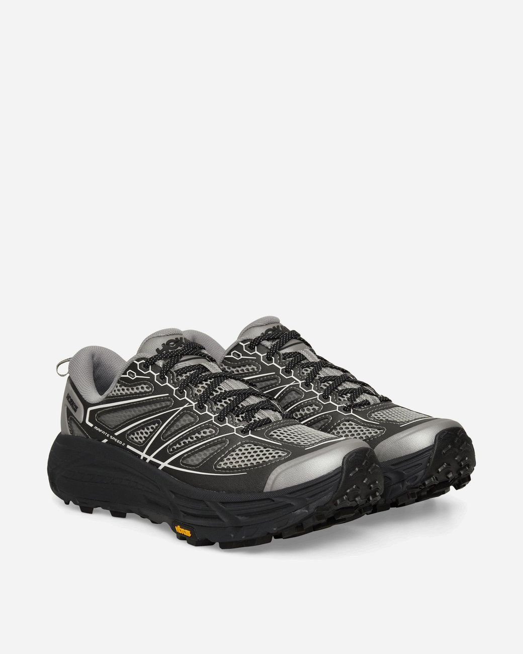Hoka One One Gray Stealth / Tech Mafate Speed 2 Sneakers Galactic / Black for men