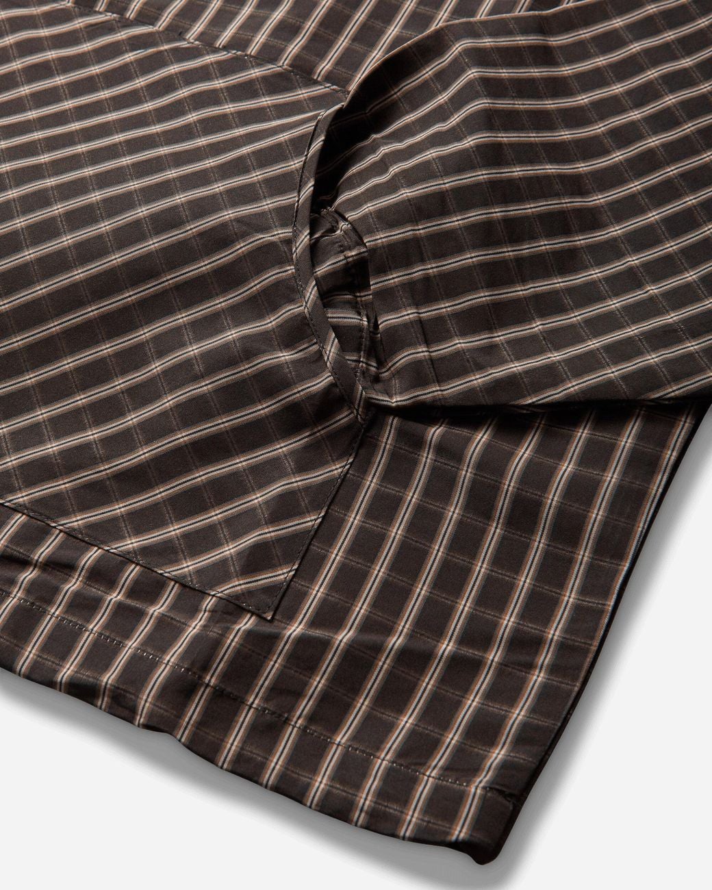 Umbro Brown Check Masked Anorak Burgundy for men