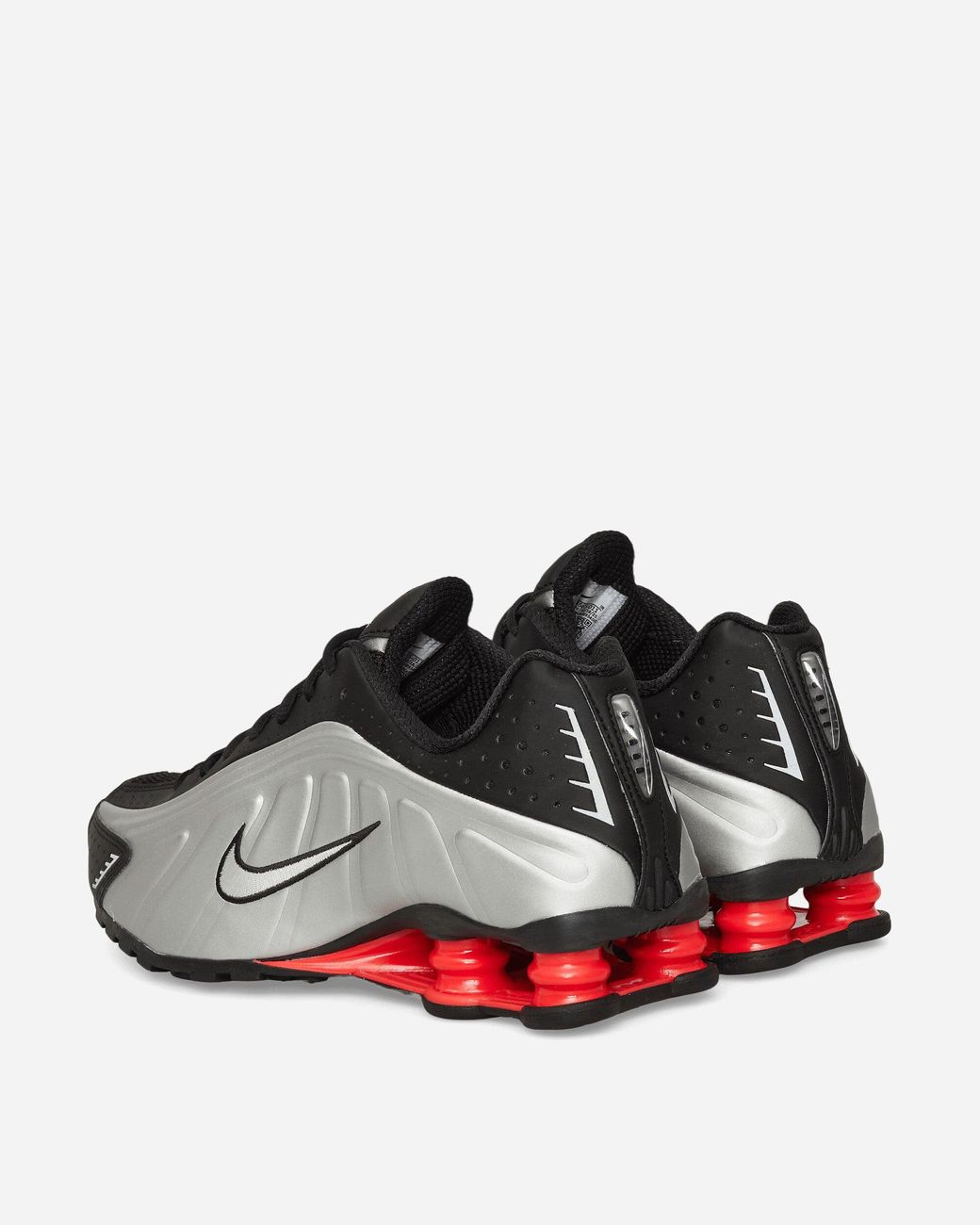 Nike White S Shox R4 Sneakers Metallic Light Crimson