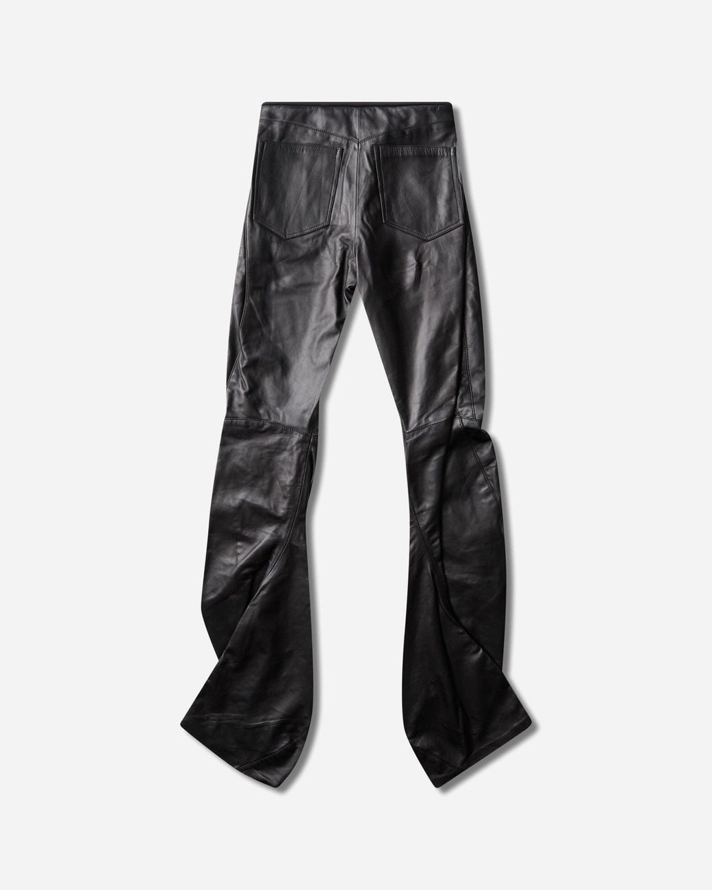 OTTOLINGER Gray S Leather Drape Pants