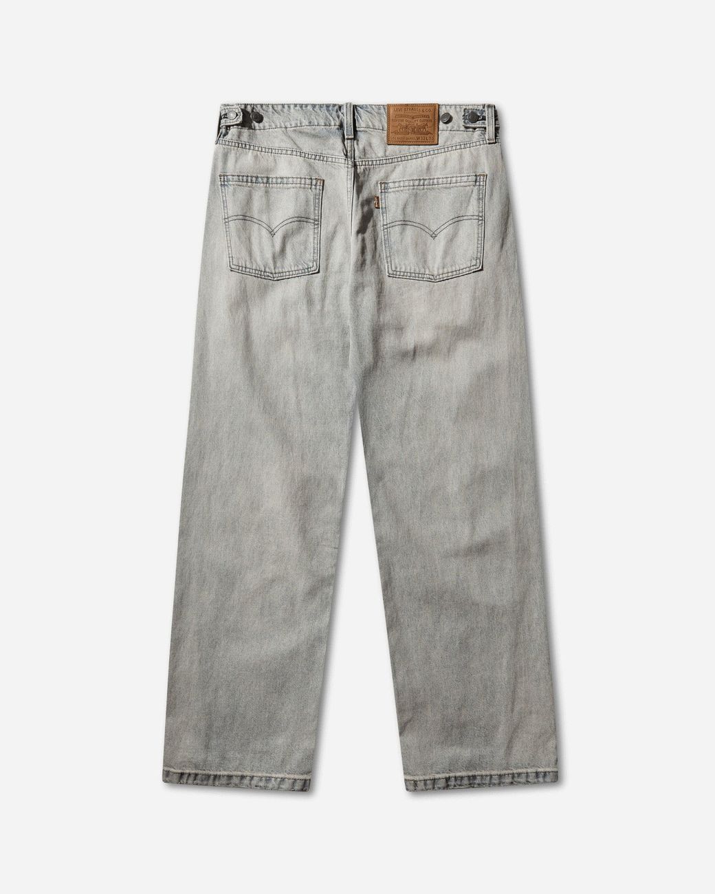 Levi's Gray S Baggy Barrel Jeans Medium Wash for men