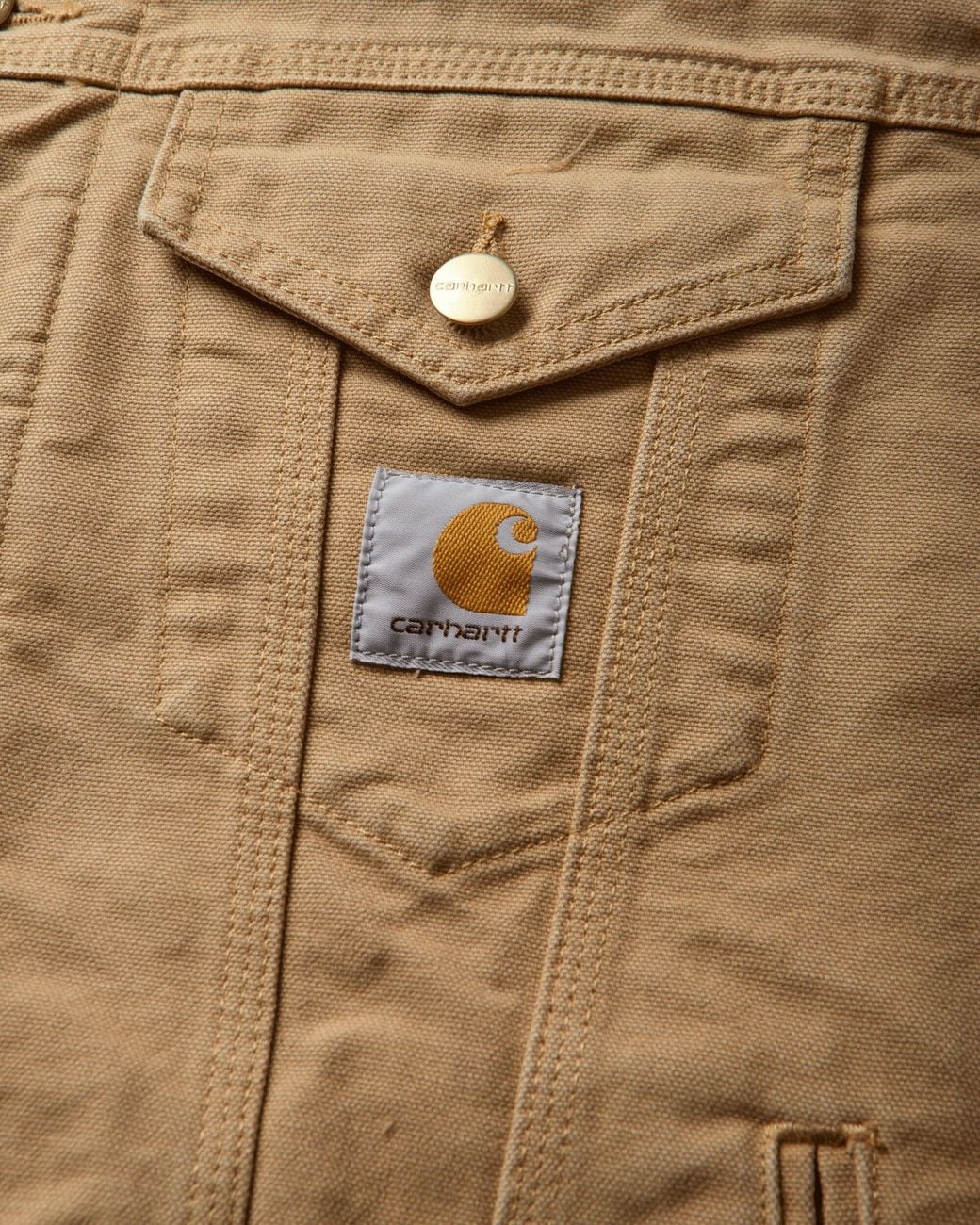 Carhartt Natural Og Trucker Jacket Dusty H Tobacco (Stone Canvas) for men