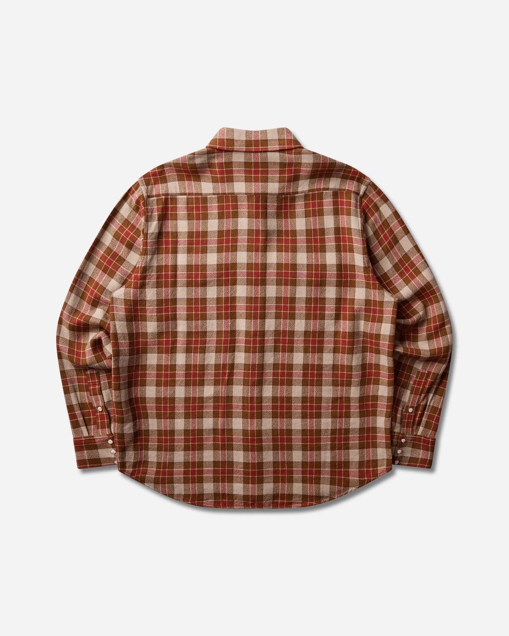 Visvim Brown S Meridian Check Longsleeve Shirt for men