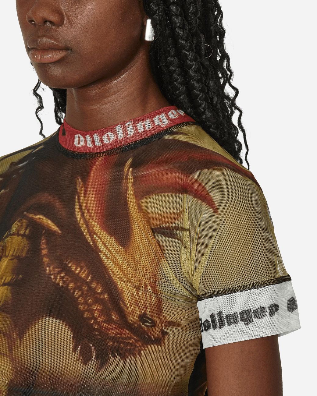 OTTOLINGER Yellow Slam Jam Mesh T-Shirt Mustard