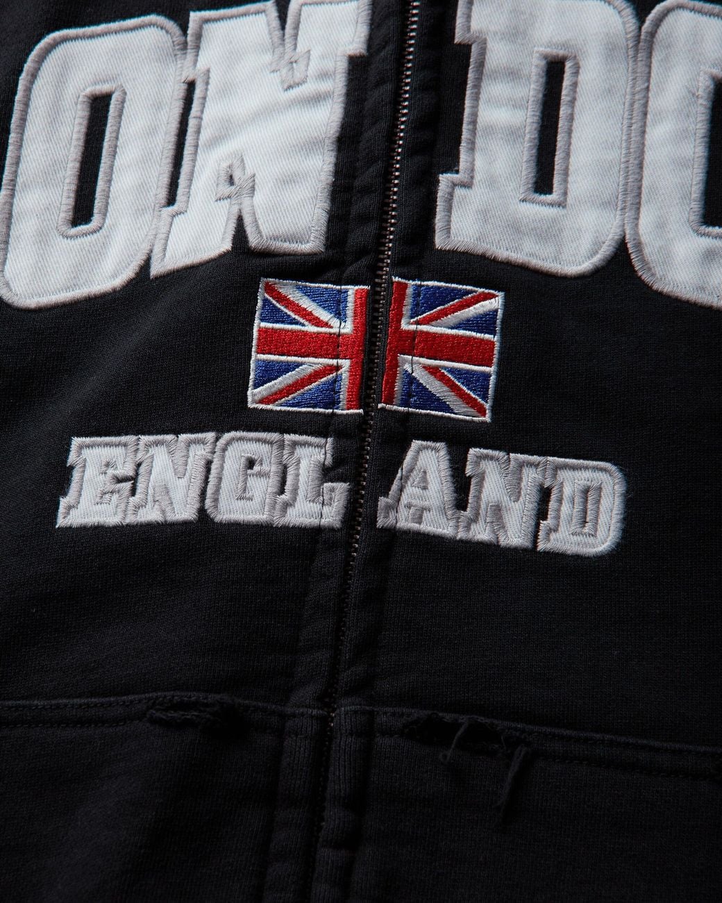 Protocol Index Black S London Folded Zip Hoodie for men