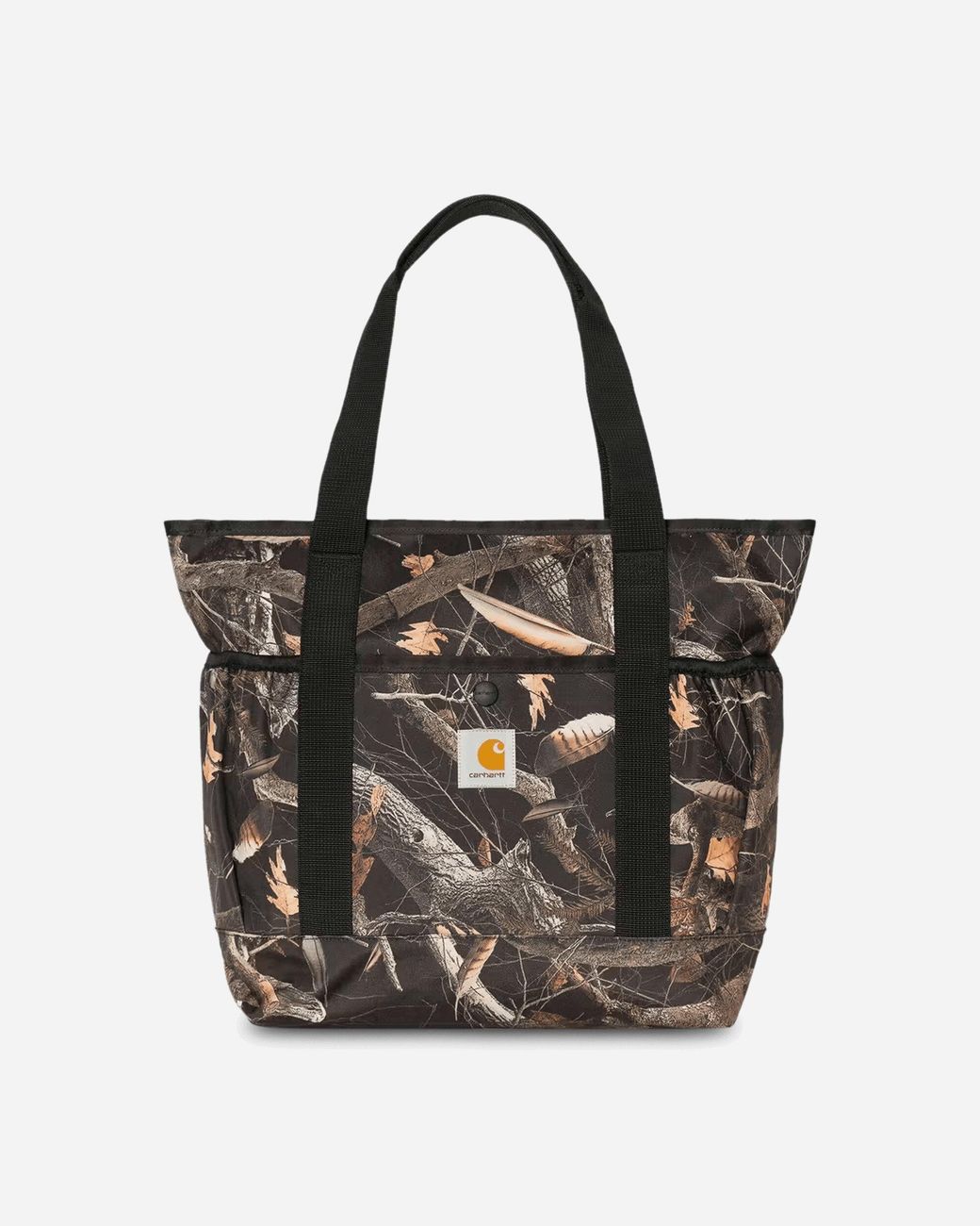 Carhartt Black Clapton Tote Bag Camo Feather Tree for men