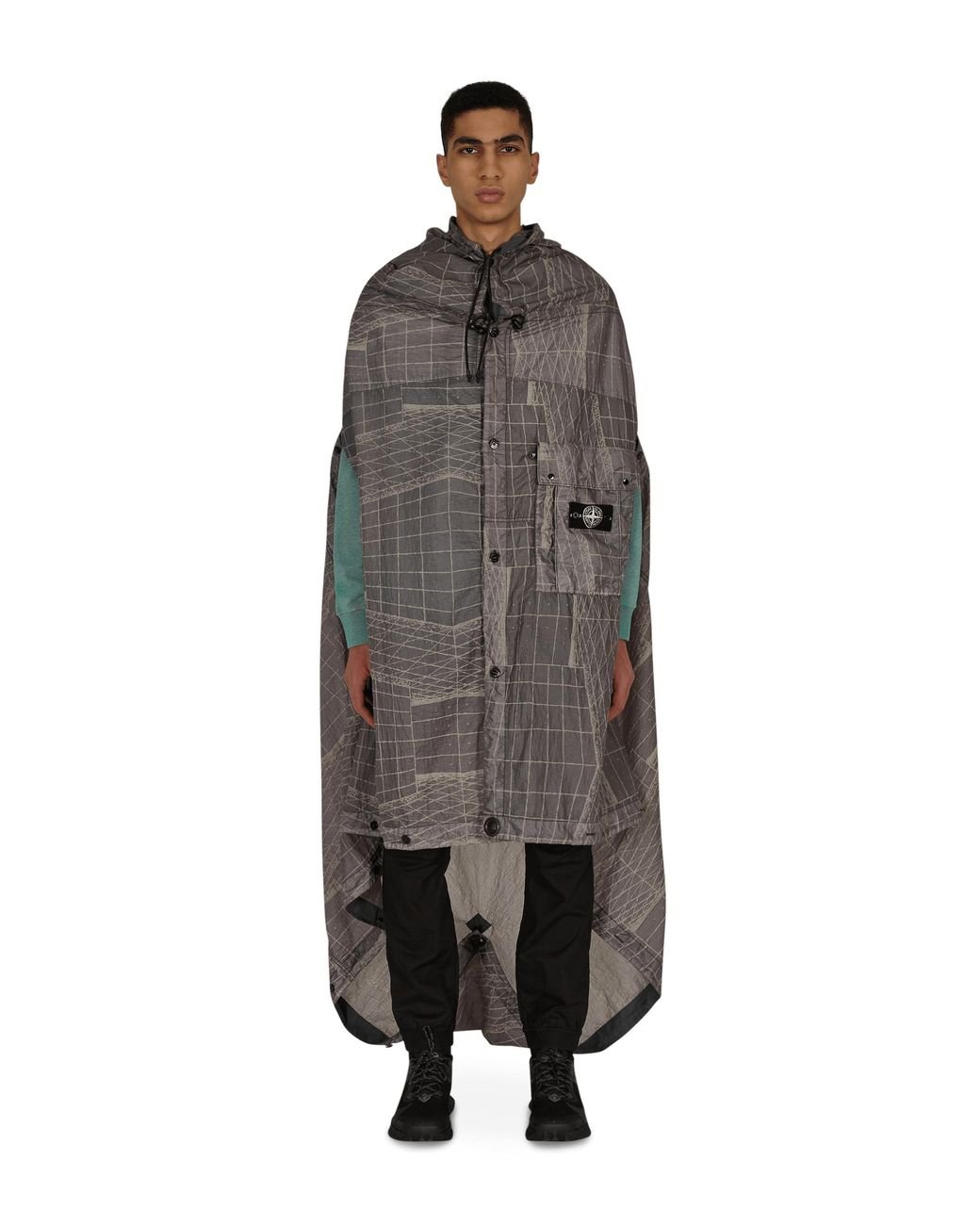 Stone Island Reflective Tarpaulin Cape Poncho for Men Lyst UK