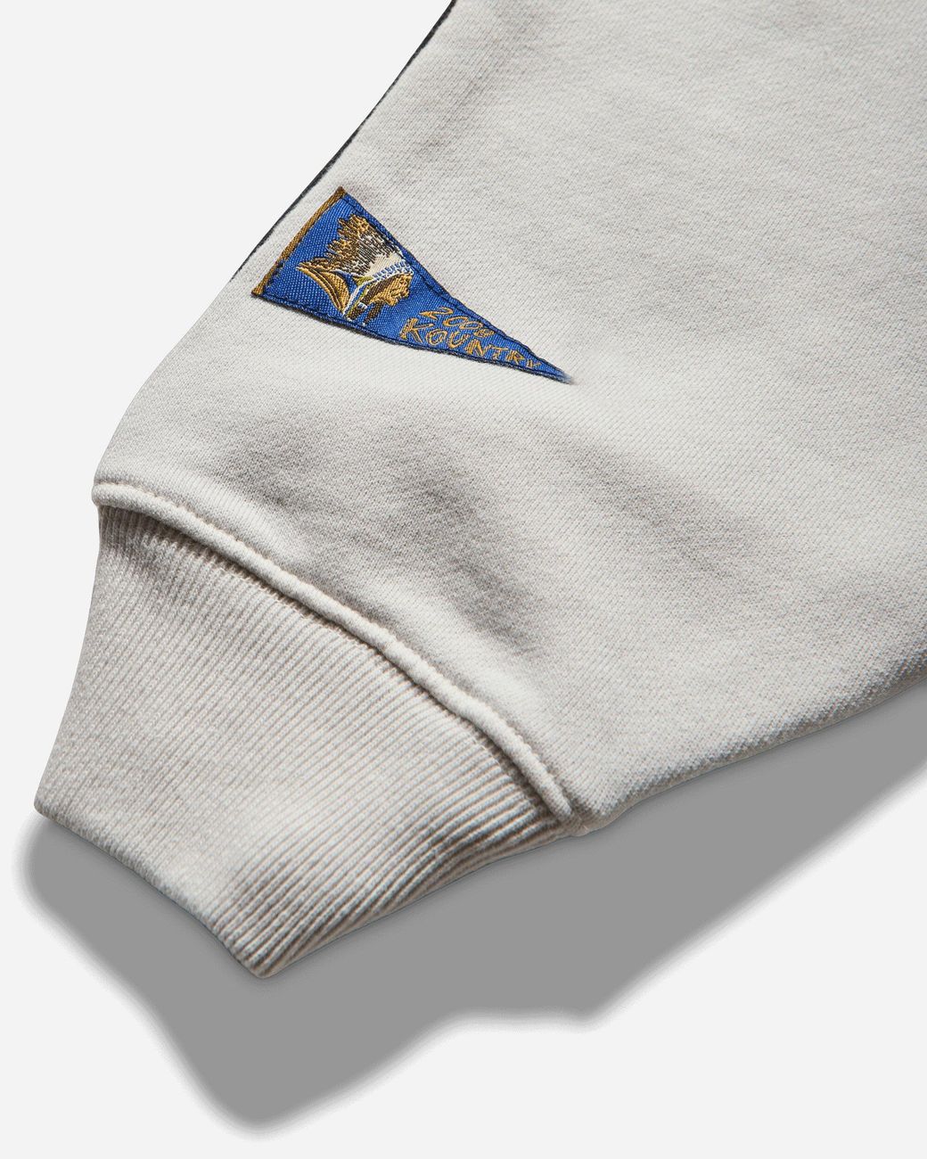 Kapital Gray Men S Sweat Knit 2tones Remake Big Sweatshirt (bone) Ecru / Black for men