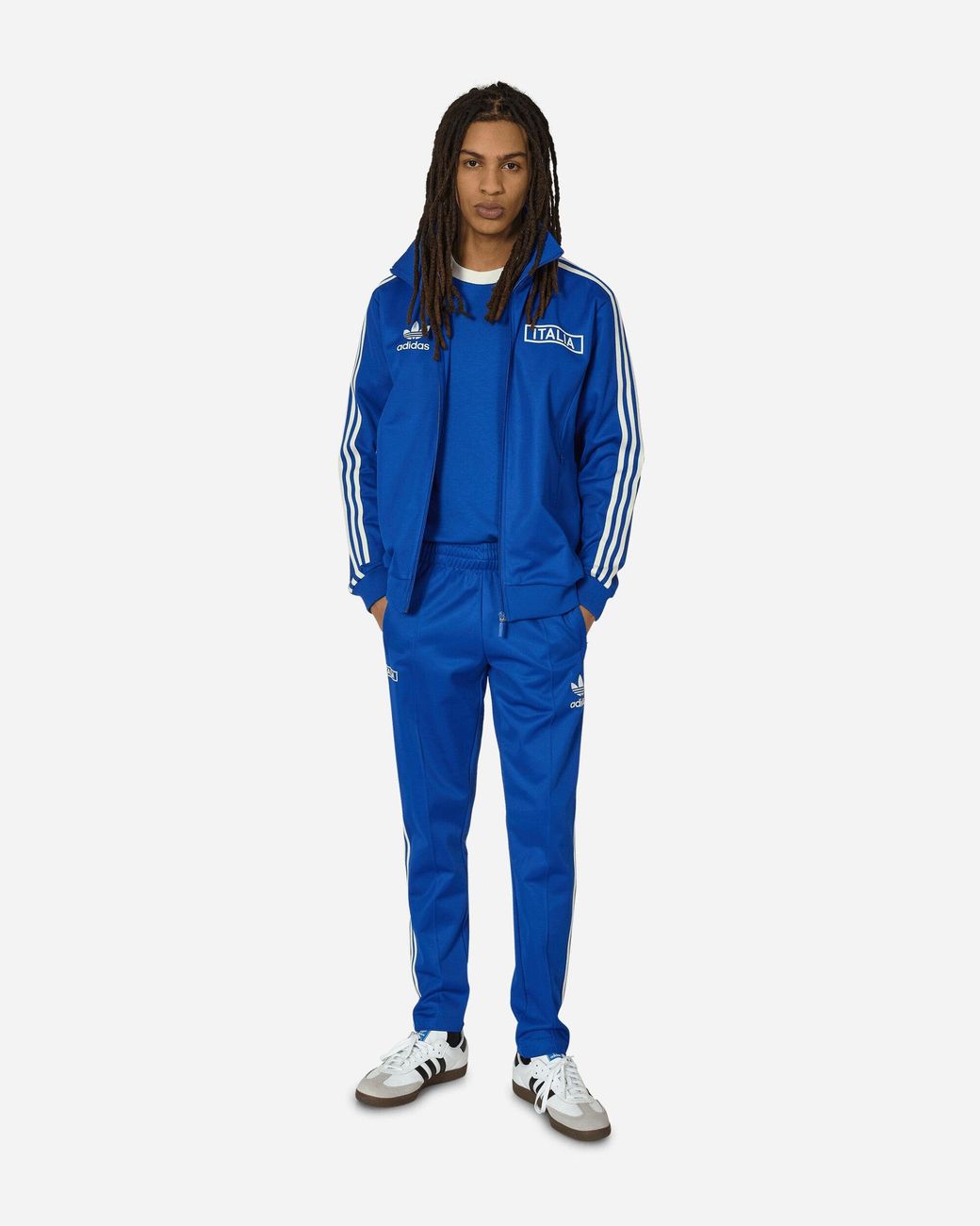 adidas Italy Beckenbauer Track Top Royal in Blue for Men | Lyst