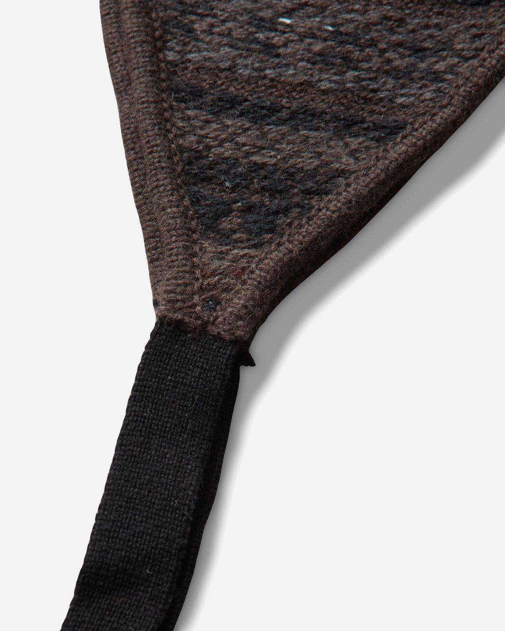 Umbro Black Fair Isle Beanie for men