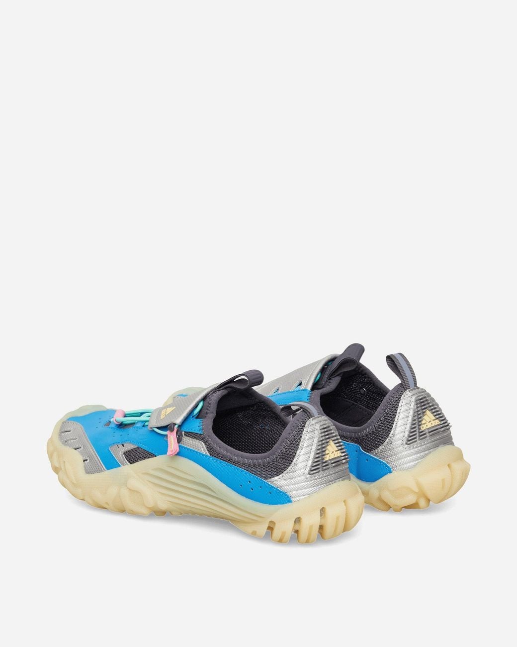 Adidas Blue Pharrell Williams Virginia Water Moc Shoes Lucid Ray / Silver Metallic / Aurora Onix for men