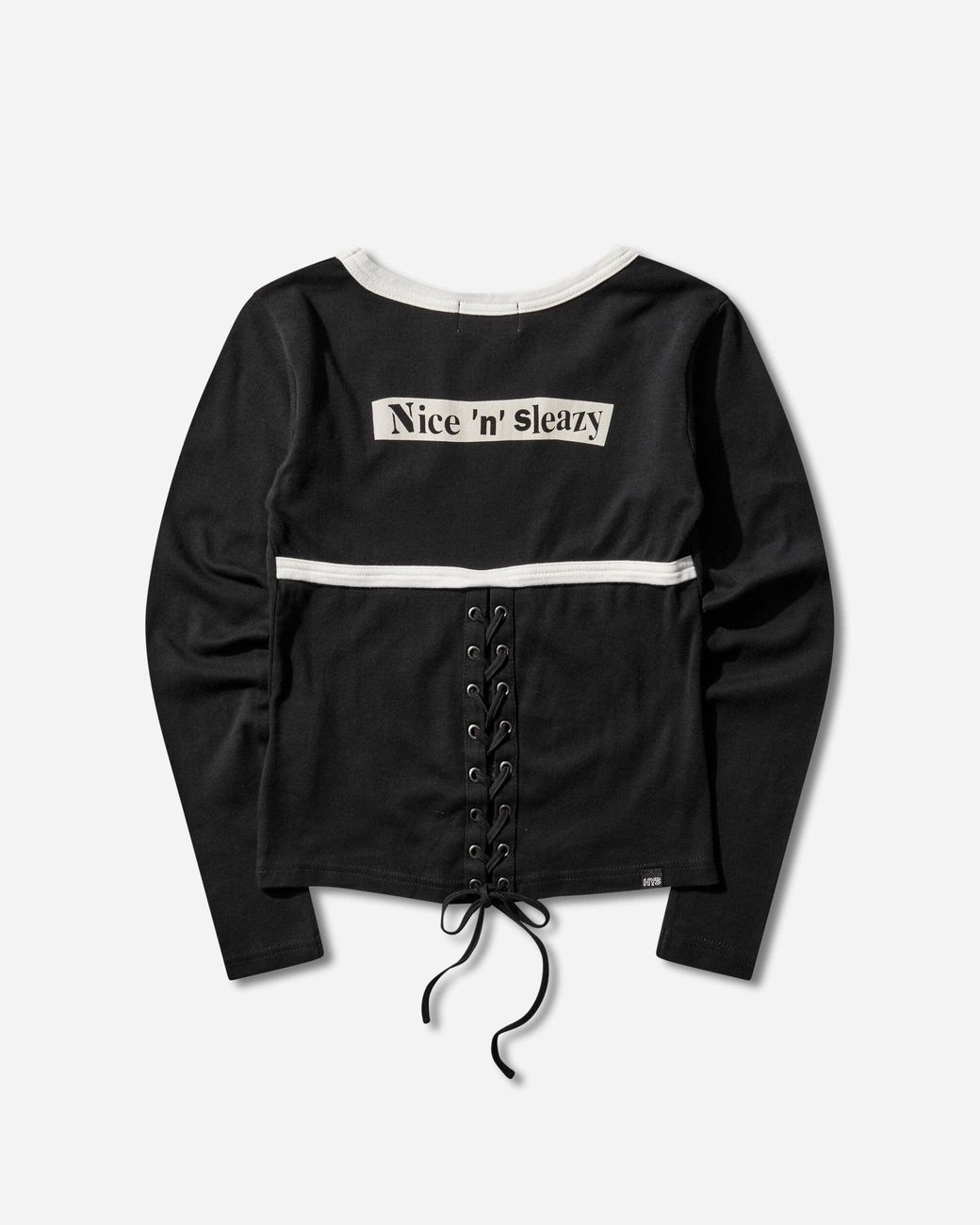 Hysteric Glamour S Bunny Girl Lace-Up Baby T-Shirt in Black | Lyst