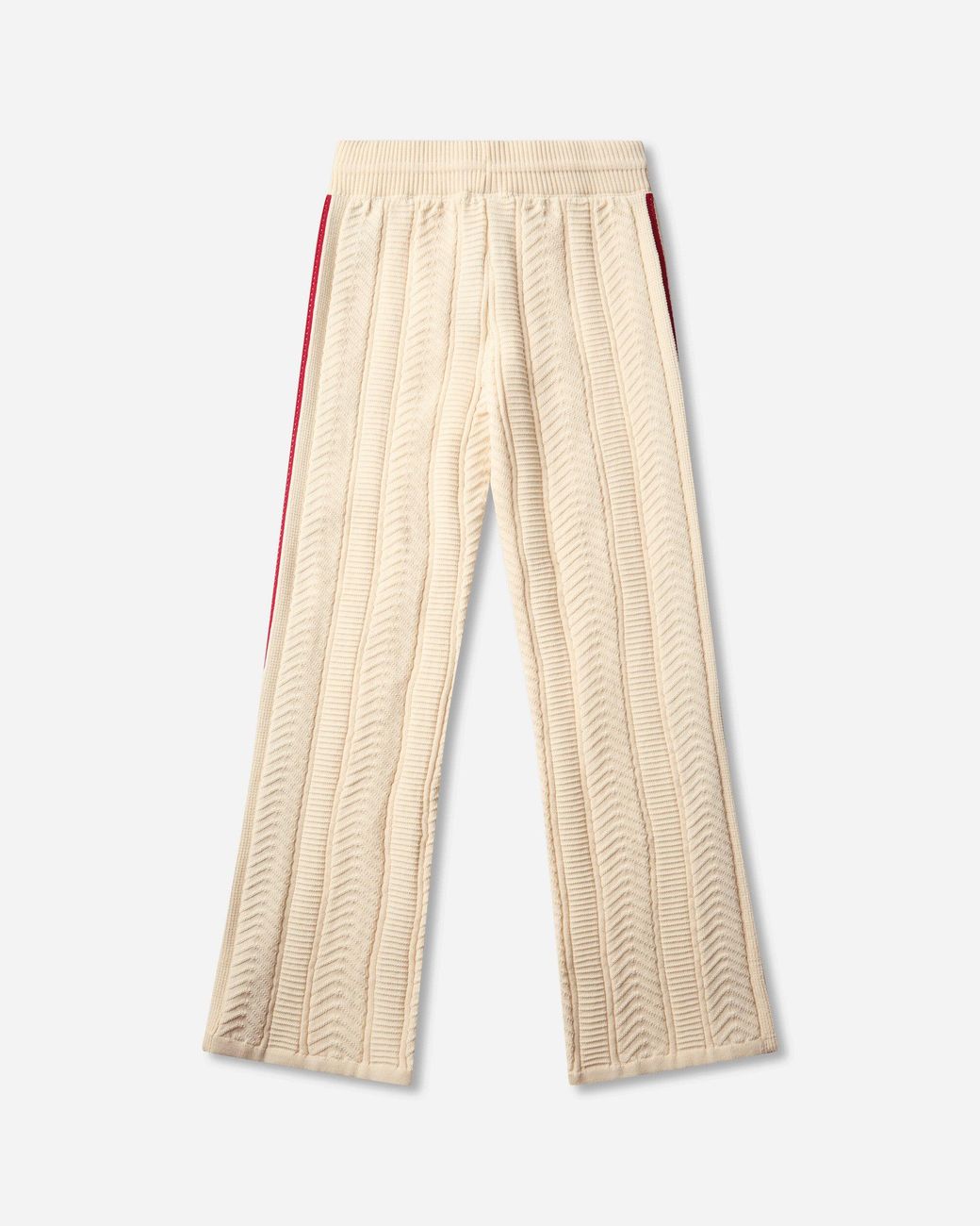 Adidas Natural Women S Sst Wide Leg Track Pants Warm Vanilla / Team Victory Red