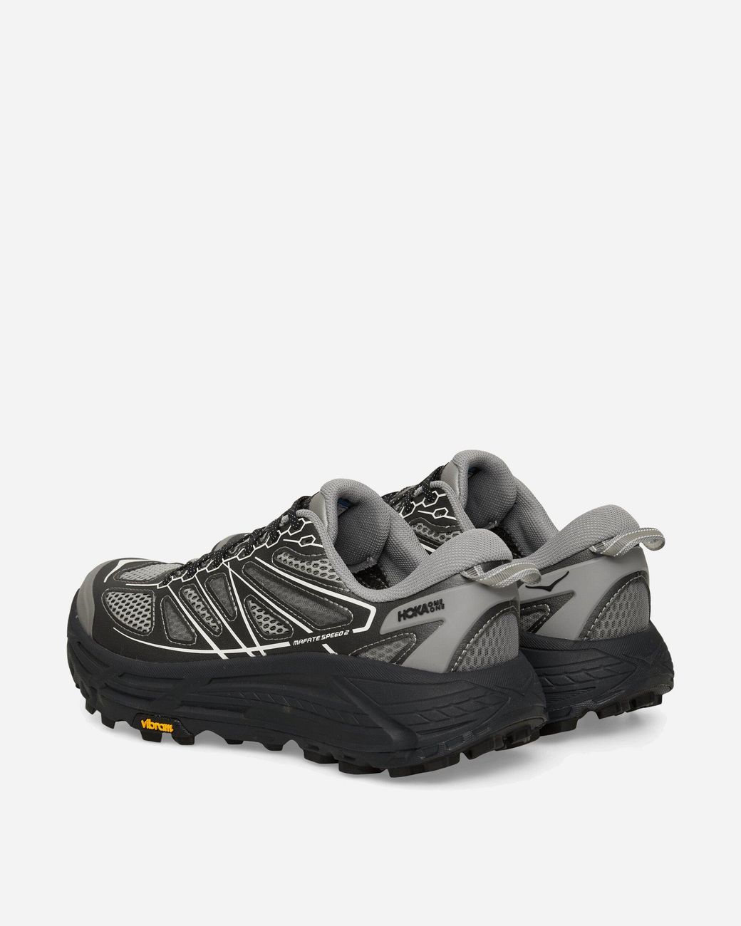 Hoka One One Gray Stealth / Tech Mafate Speed 2 Sneakers Galactic / Black for men