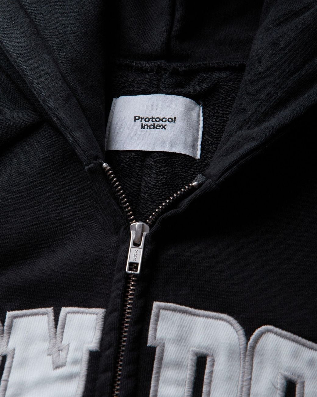 Protocol Index Black S London Folded Zip Hoodie for men