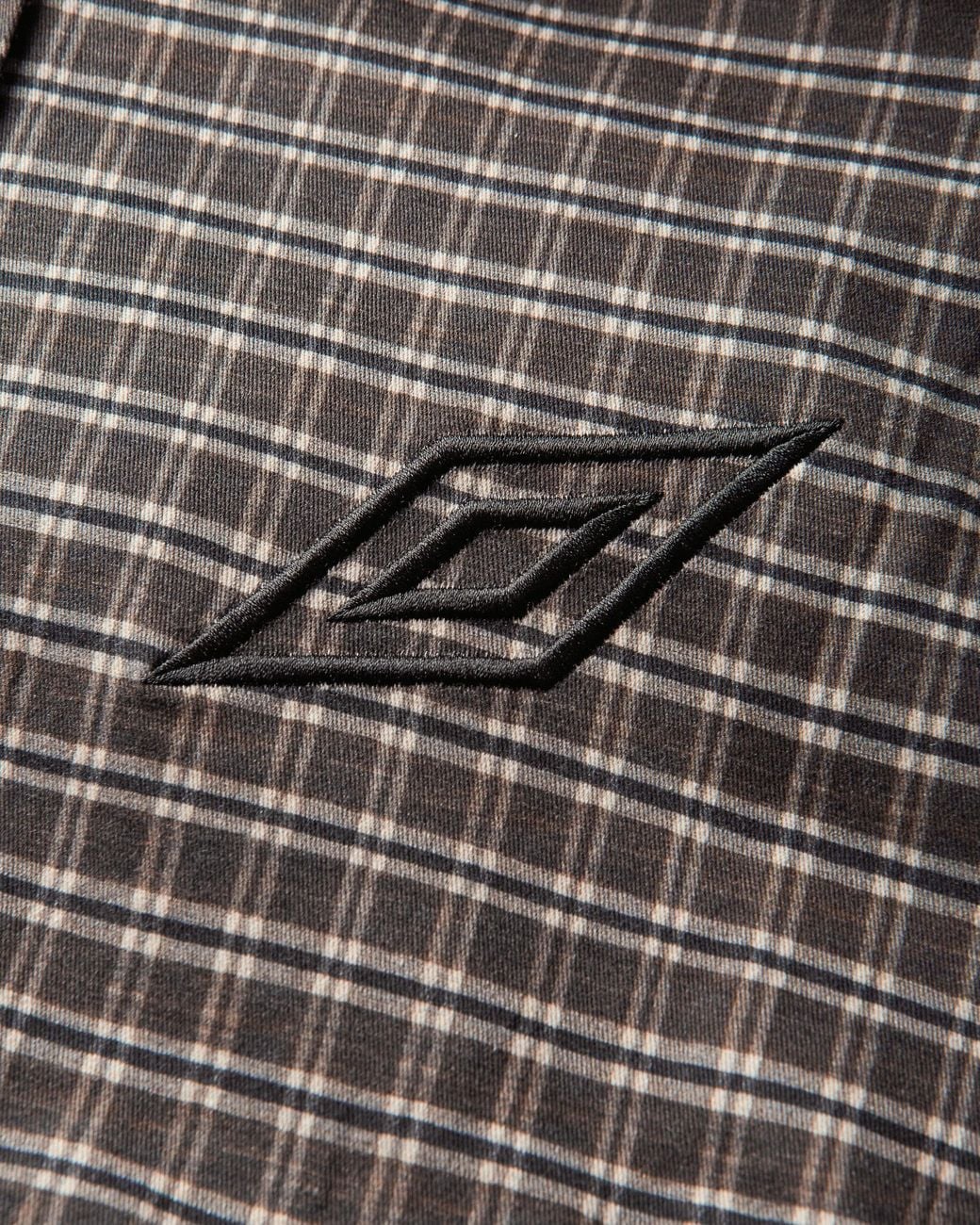 Umbro Gray Double Plaid Overshirt Dark for men