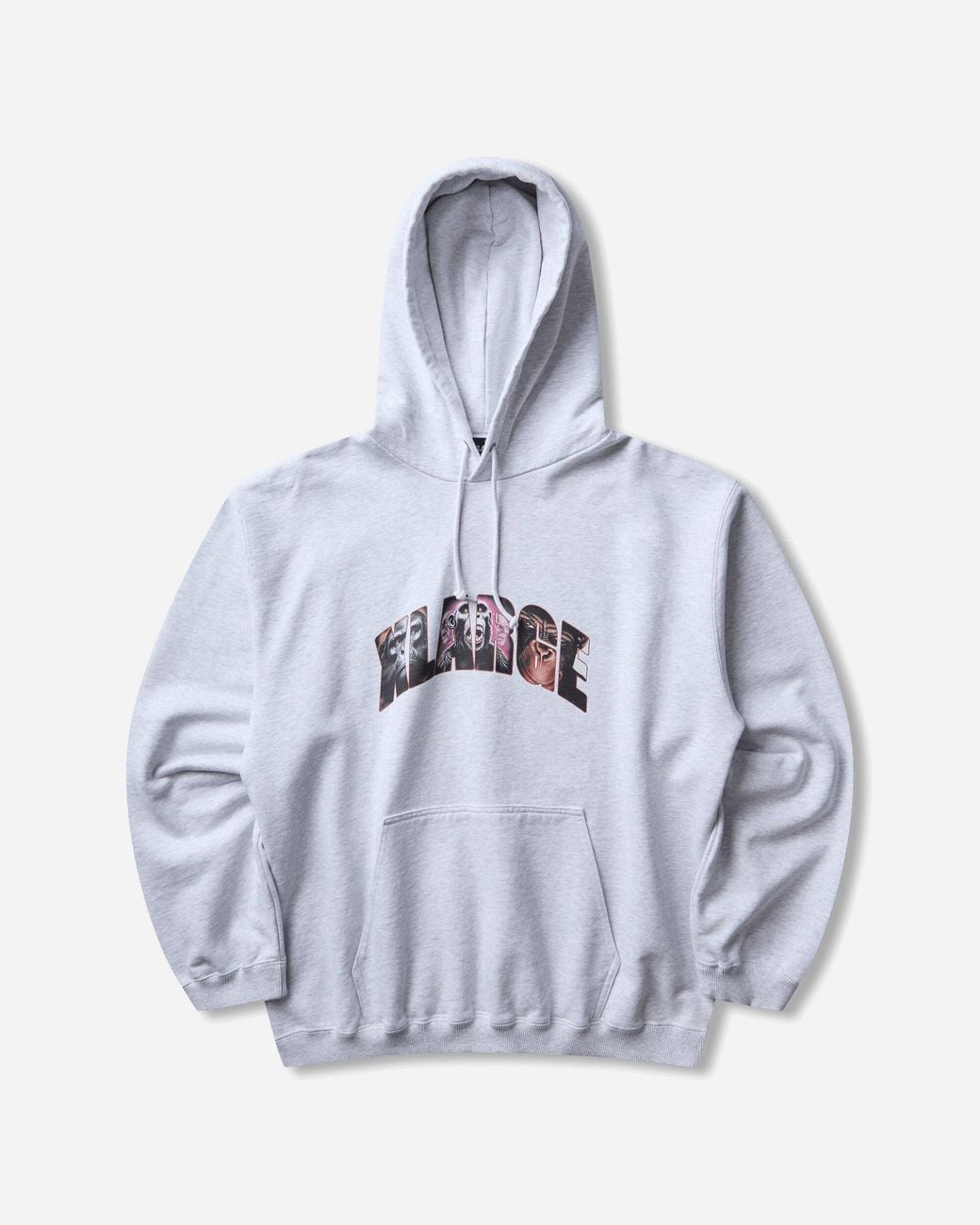 Xlarge White Scream Logo Hoodie Ash for men