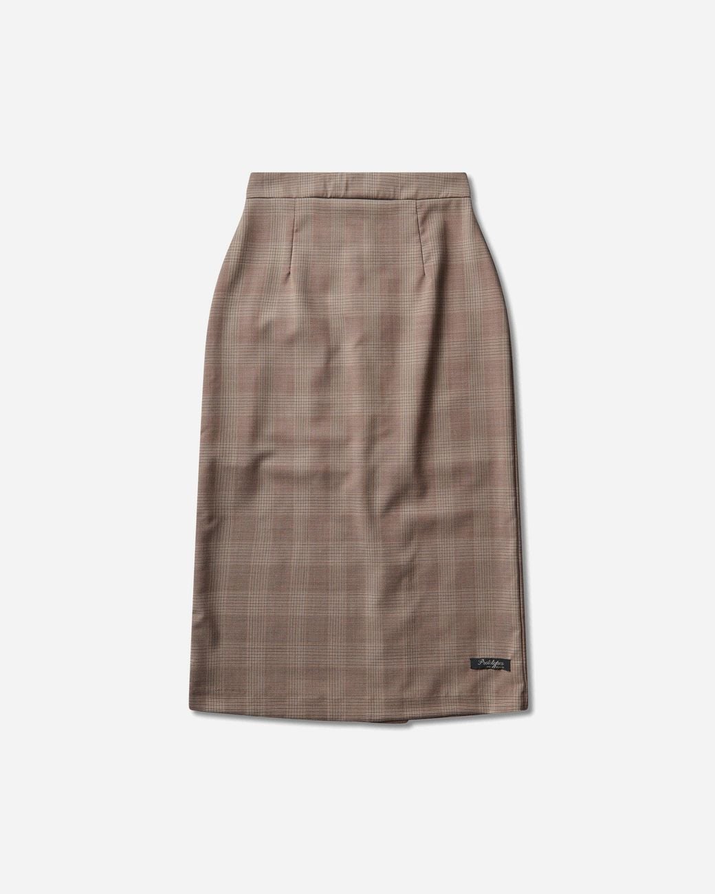 PROTOTYPES Brown S Cut-Up Checked Skirt