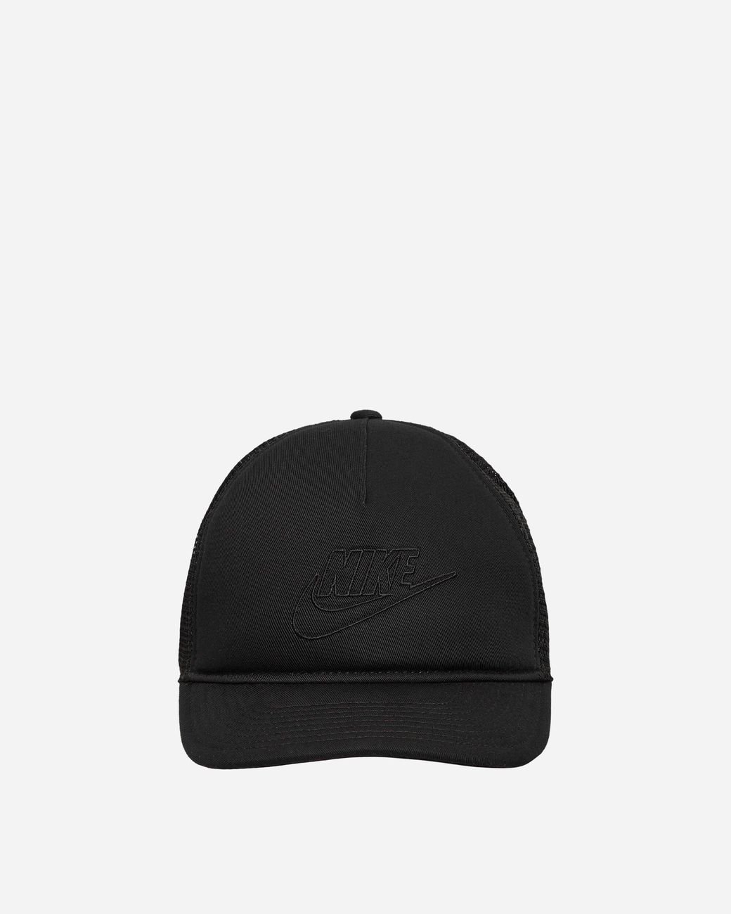 all black nike trucker hat