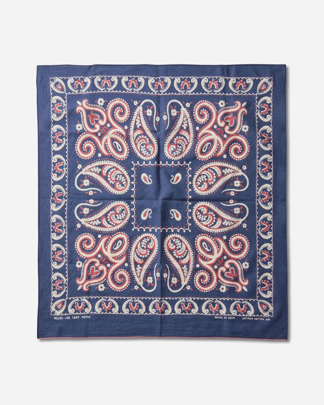 Kapital Blue Fastcolor Selvedge Bandana (sambo Paisley) Navy for men