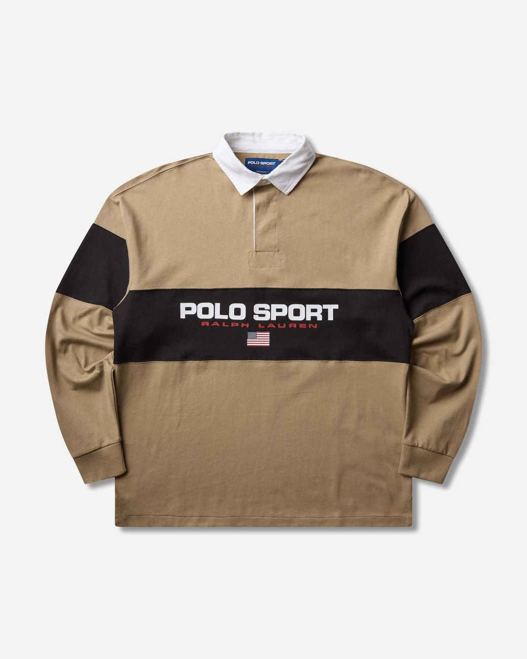 Polo Ralph Lauren Green S Big Fit Polo Sport Rugby Shirt Khaki Boot for men