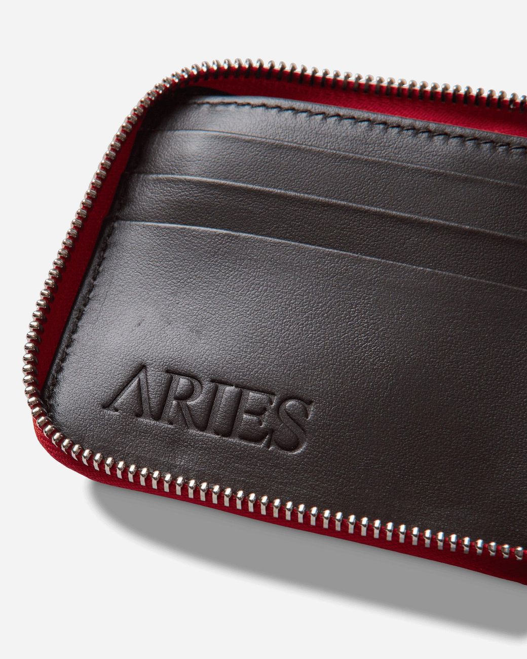 Aries White Snake Print Leather Bobby Wallet for men