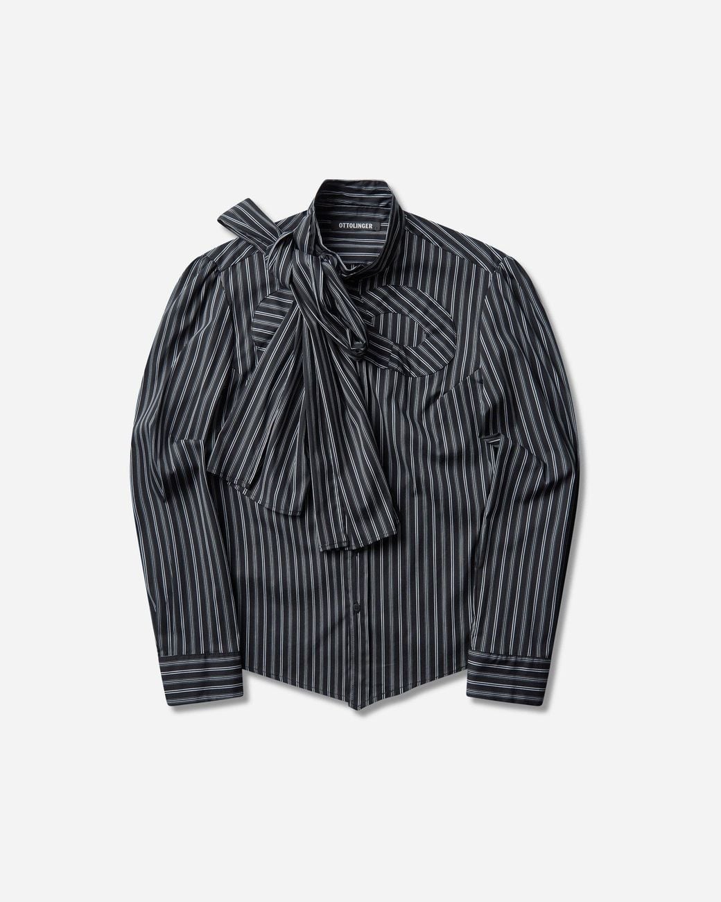 OTTOLINGER Blue Striped Infinity Blouse