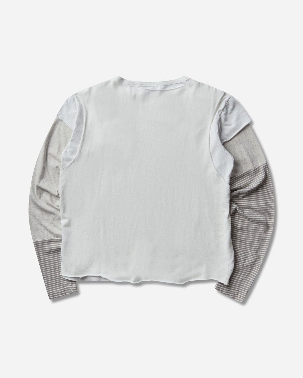 Protocol Index Gray S Layered Patch Longsleeve T-Shirt Ivory for men