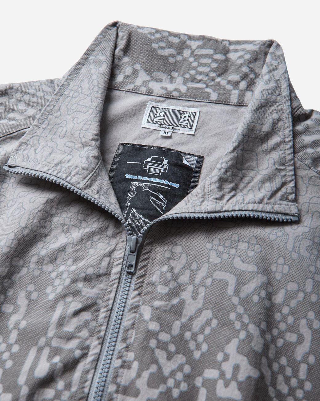 Cav Empt Gray Paneled Digi7 Zip Jacket for men