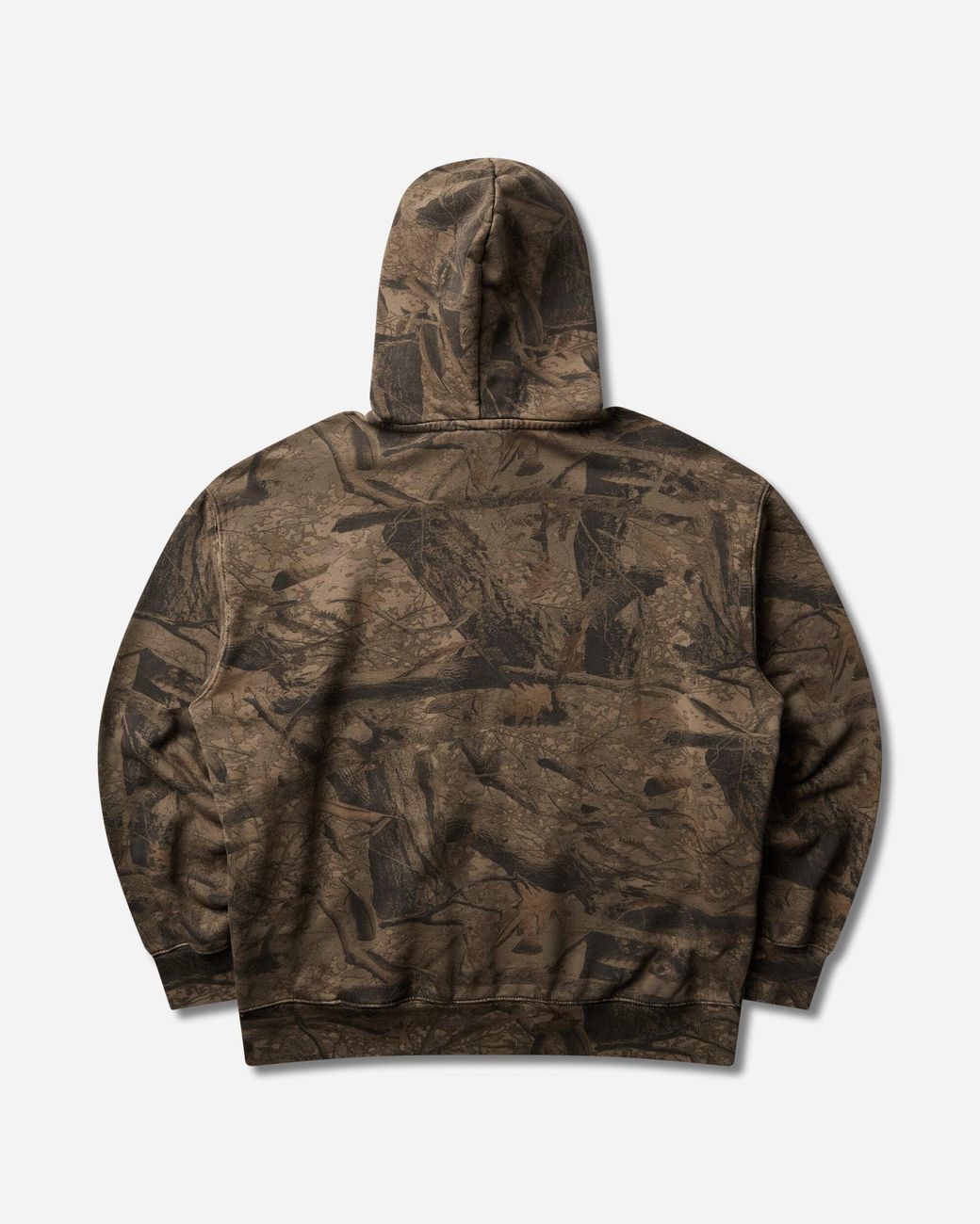 Carhartt Brown Hooded Feather Tree Sweatshirt Khaki Shungite (Garment Dyed) for men