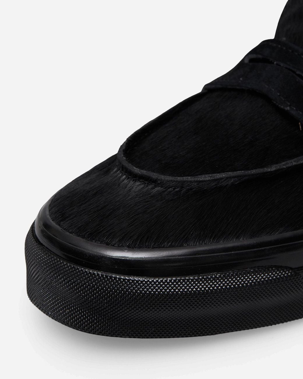Vans Black Premium Pony Hair Loafers for men
