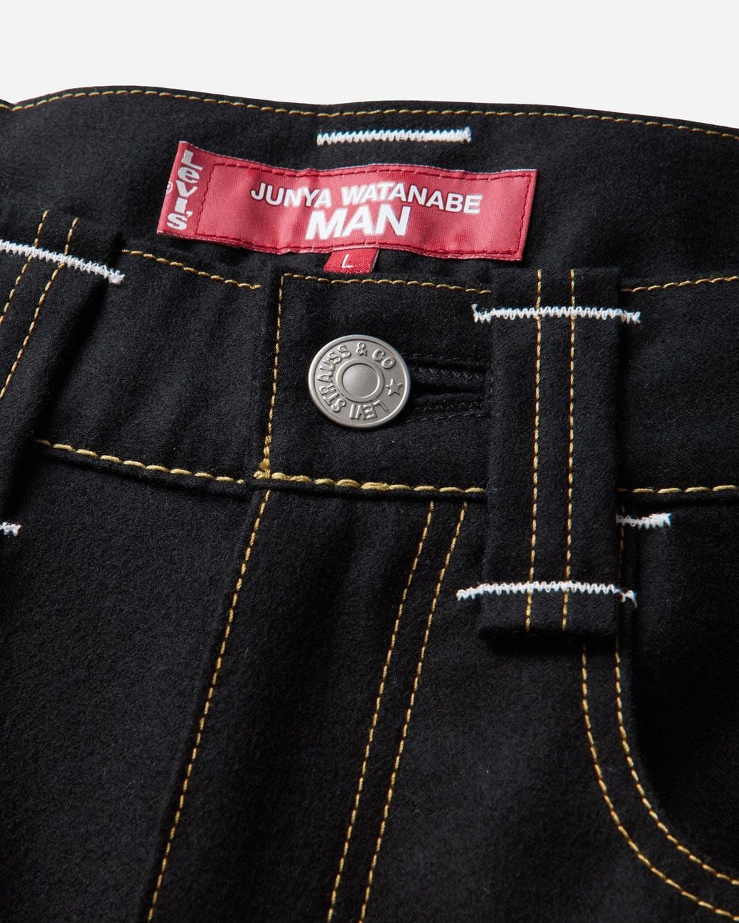 Junya Watanabe Black S Levi's Wool Trousers for men