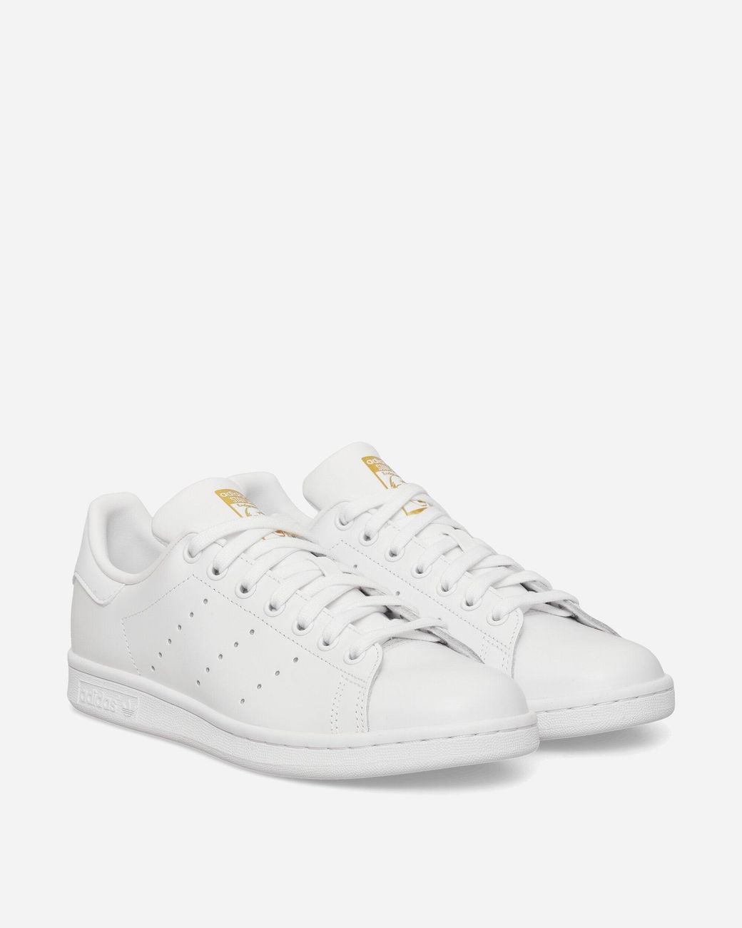 Adidas White Stan Smith Sneakers Cloud Metallic for men