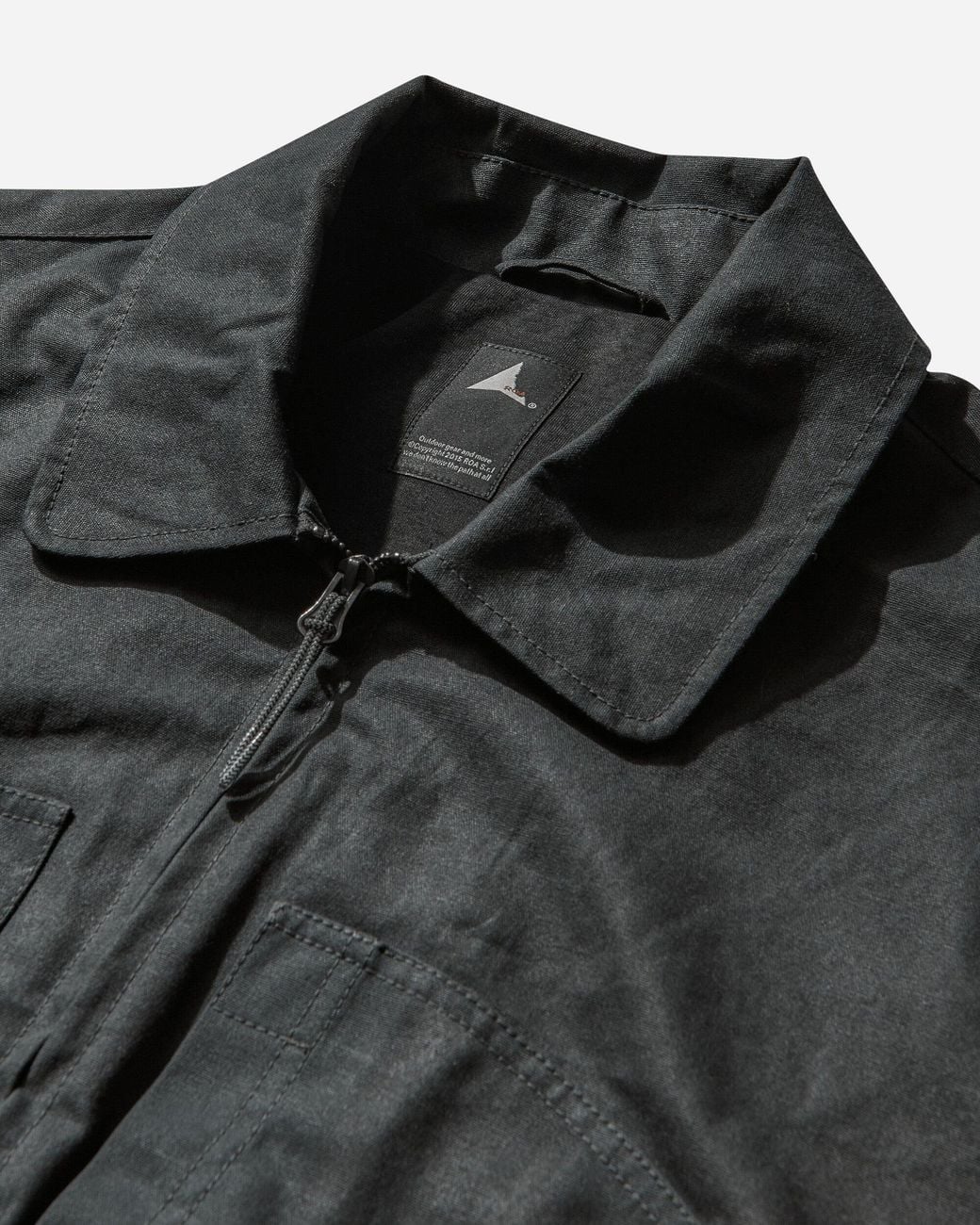 Roa Black S Pilot Waxed Canvas Jacket Dark for men