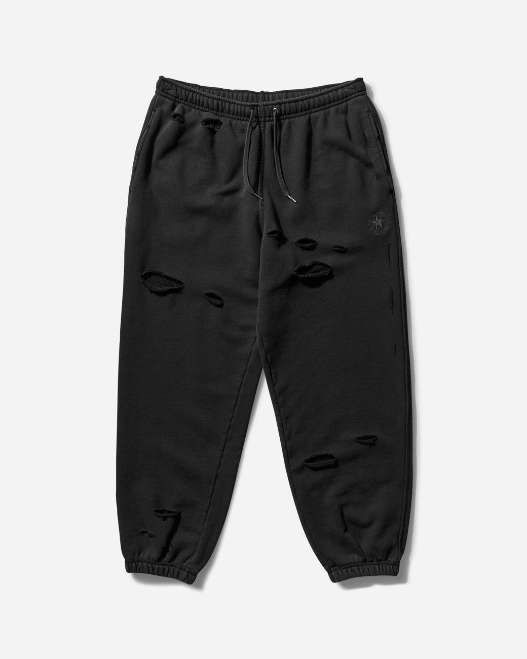 Converse Black Slam Jam Destroyed Sweatpants for men