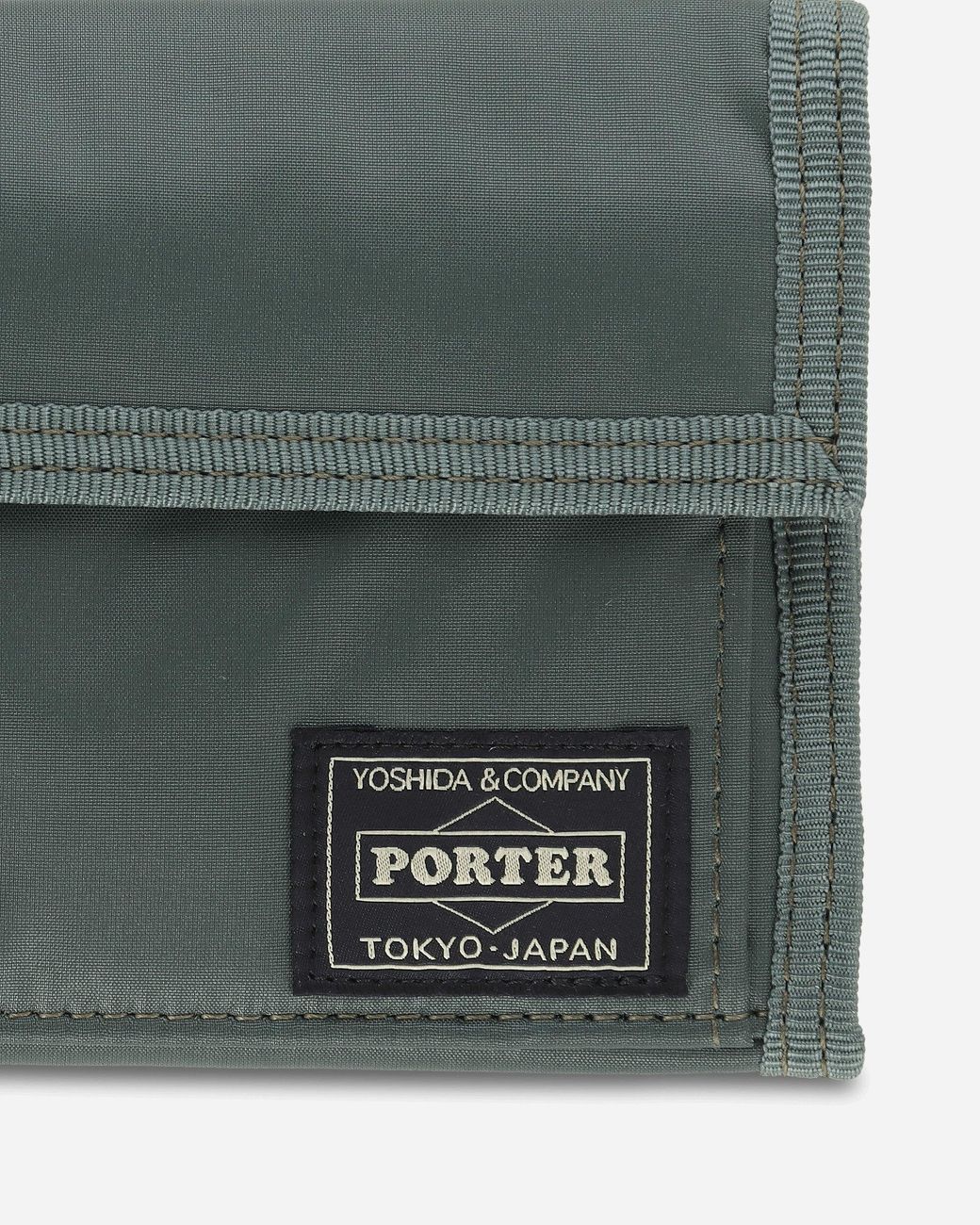 Porter-Yoshida and Co Gray Capsule Wallet Khaki for men