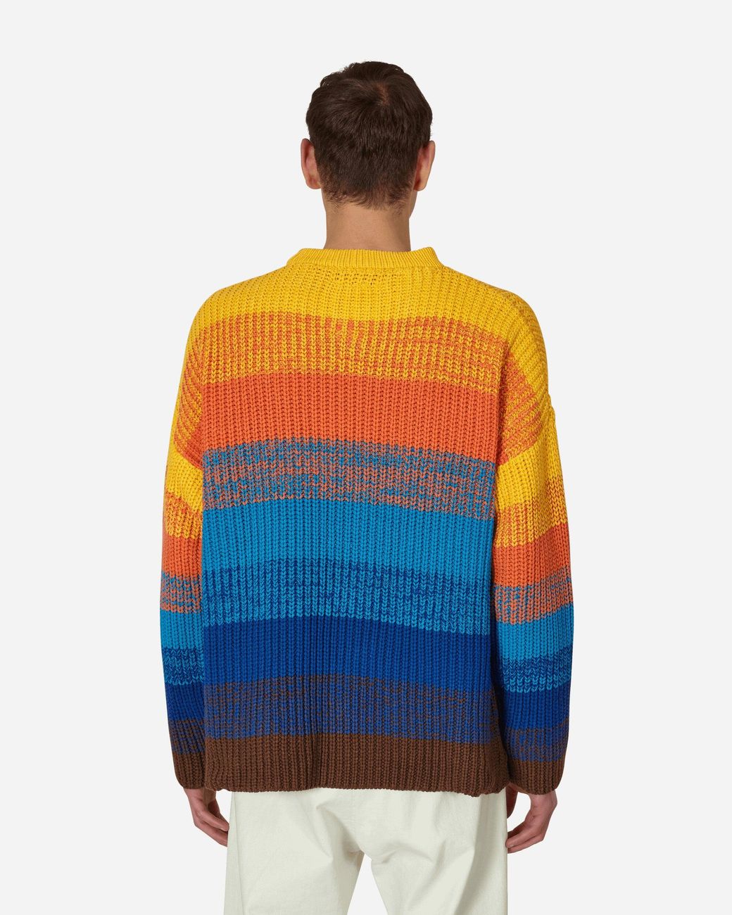 kqetty Knit Sweater Men Men's Solid Color Cozy Round Neck Plain