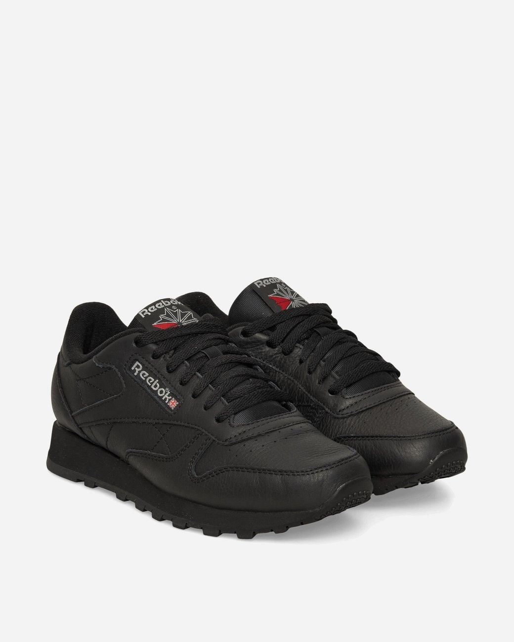 Reebok Black Classic Leather Premium Sneakers Core / Pure Grey for men