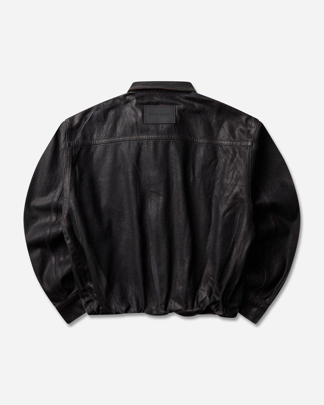 OTTOLINGER Black Glazed Flex Denim Jacket Overdye