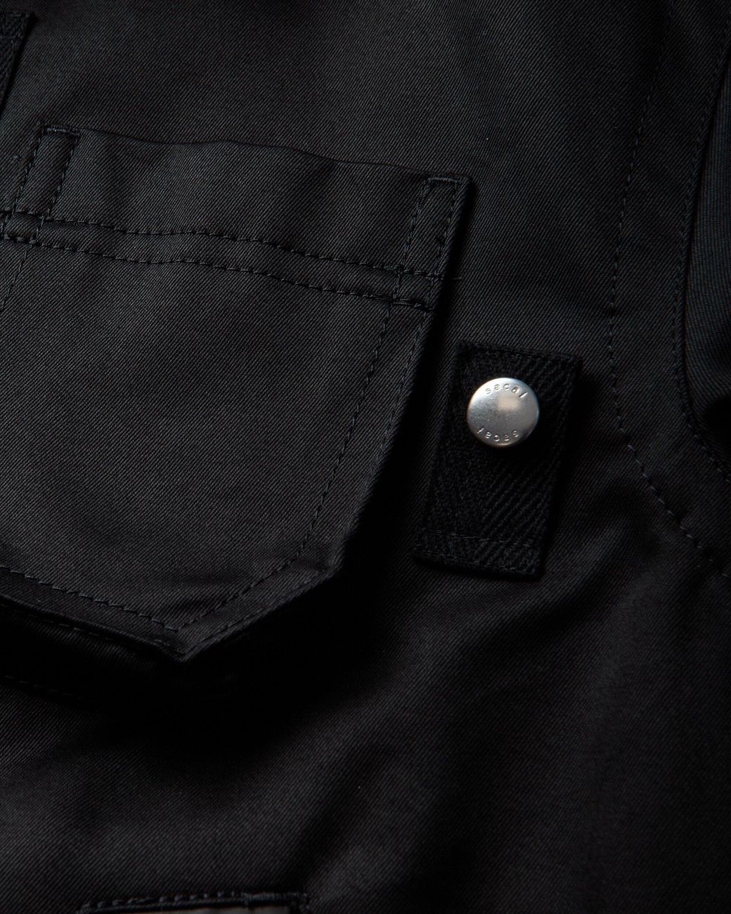 Sacai Black S Cotton Chino Blouson for men