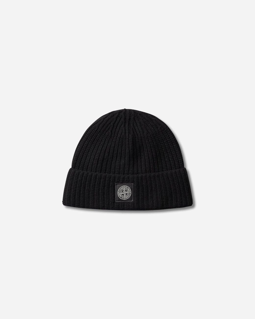 Stone Island Black Light Rws Geelong Wool Beanie for men
