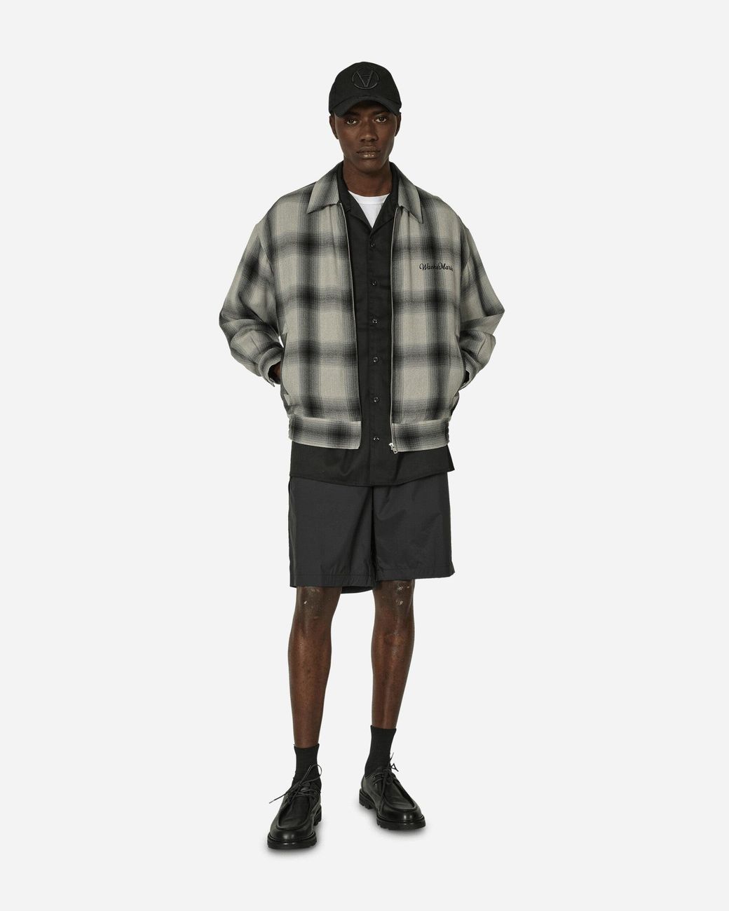 Wacko Maria Ombre Check 50 S Jacket (Type-2) in Black for Wacko Maria Ombre Check 50 S Jacket (Type-2) in Black for