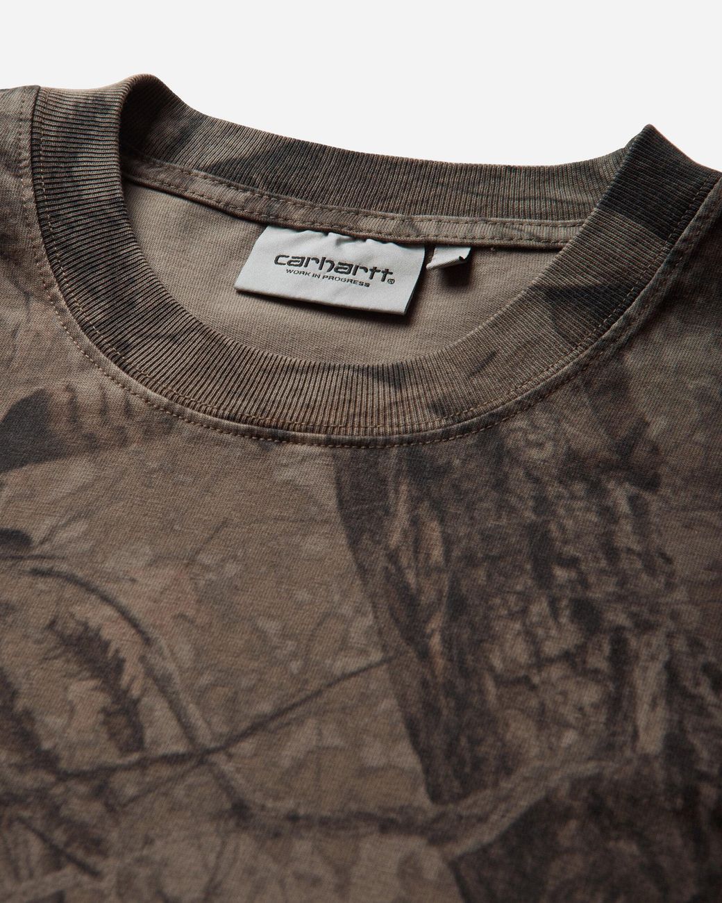 Carhartt Brown Feather Tree Camo T-Shirt Khaki for men
